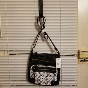 ScarleTon Navy lace front Handbag